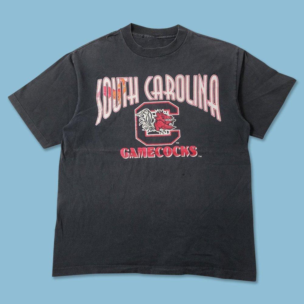 Retro South Carolina Gamecocks T Shirt University College Varsity Shirt Tee